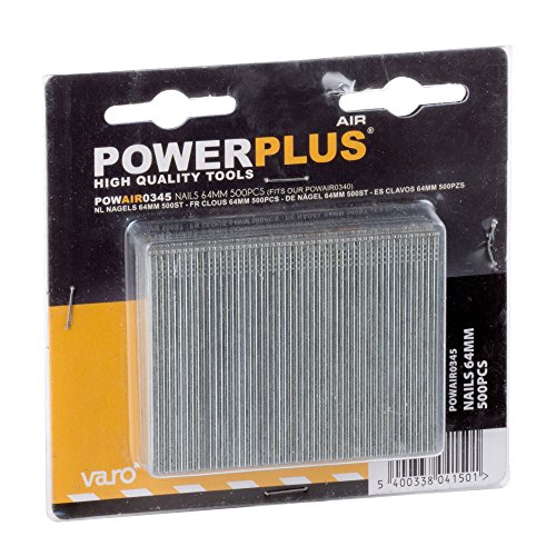 Druckluft-Nägel, 500 Stk., L 64 mm G16 - POW AIR0345