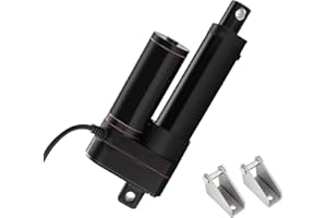 Jvnvlki 3000 N 50 mm Hub IP65, attuatore lineare da 12 V, attuatore lineare 5 mm/s, con staffe di montaggio per armadio, aprifinestra, apriporta, automazione domestica