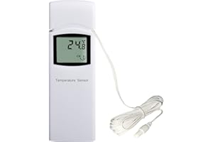 Sensore sonda termometro multicanale wireless ECOWITT per stazioni meteorologiche domestiche o da giardino WN30AN Il sensore della sonda del termometro wireless