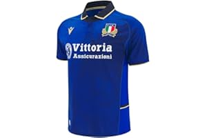 Macron Italy FIR 2025/26 Mens Home Rugby Shirt