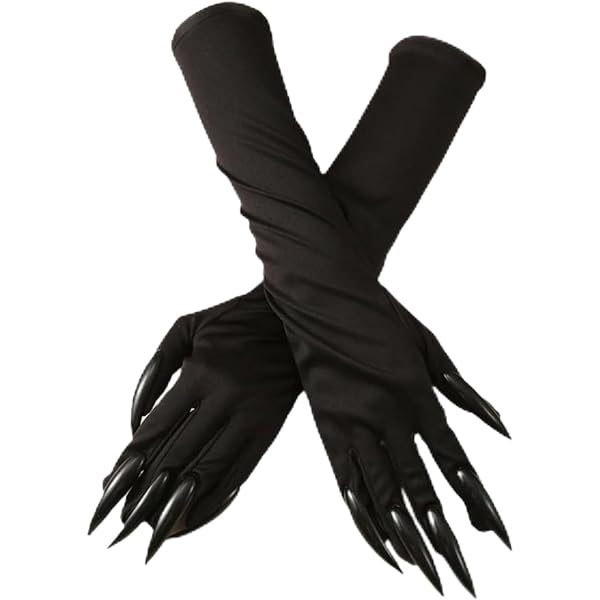 Gant Noir Long OhMill Gants De Soirée Gants Léopard D'Opéra Gants