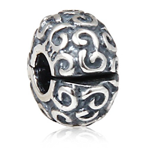 Ocean Soulbead a onda, in argento Sterling 925 con Charm per braccialetti, Jewelry