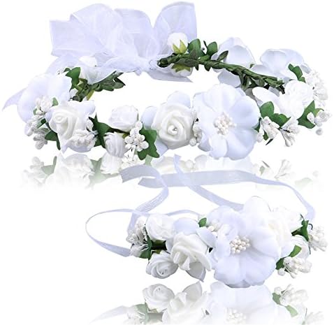 NOHOPE Fashion Bridal Flower Girl Bridesmaid Wedding Wreath Hair Ornaments Travel Seaside Holiday Wedding Gtarland Headdress Headpiece