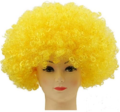 Supersnailman Holiday Funny Clown Party Hair Wigs (Yellow)