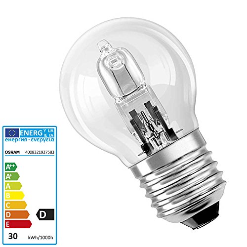 Preisvergleich Produktbild 10x Halogen-Tropfenlampe 64542Pro 30 Watt E27 klar - Osram