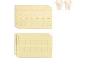 BOXOB 72pcs Ruban Adhésif pour Sonny Angel Hipper, Colle Double Face Transparente Amovible Remplacement Mini Figurines Sans Résidus et Fixation Sûre pour Décoration DIY