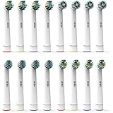 El último oral b cabezales de recambio por Oliver James | 16 cabezales de repuesto paquete de variedad | elimina la placa y disminuye la gingivitis