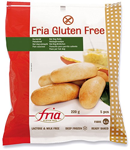 Preisvergleich Produktbild Fria - Hot-Dog-Brötchen glutenfrei TK - 5x44 / 220g
