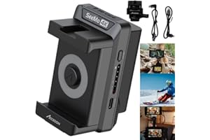 Accsoon SeeMo 4K Video Transmitter Adapter do monitorowania wideo 4K HDMI na urządzeniach z systemem iOS dla iPad/iPhone/aparatów do monitorowania/nagrywania/transmisji na żywo (czarny)