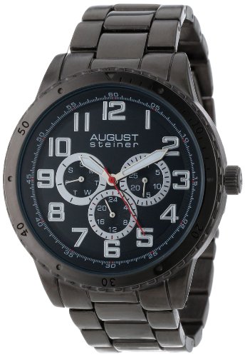August steiner Herren-Armbanduhr AS8060BK Analog Quarz August steiner Herren-Armbanduhr AS8060BK Analog Quarz