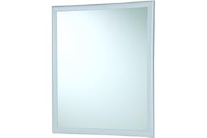 Feridras 332011 Specchio con Cornice, ABS, Bianco, 2x50x60 cm