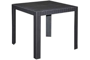 ARETA are071 Table, Saturne, Marron, 80 x 80 cm