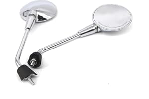 JIAHEY 1paire Rétroviseur Moto,Retroviseur Embout Guidon For Vespa Primavera 4T-3V E2 E4 50 125 150 2T 4T 2013-2018 Miroirs moto Rearview Vue arrière Accessoires moto