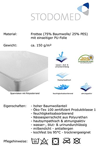 STODOMED Matratzenschutz wasserdicht Nässeschutz PU 70×140 Hygiene - 2