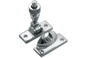 CHIVROSE LTD Solid Brighton Sash Fastener 55mm for Sliding Sash Window + Screws (2, Polished Chrome)