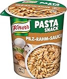 Fertig in nur 5 Minuten Knorr Snack Bar Pasta Snack Pilz-Rahm-Sauce 1 Portion (8 x 70 g)