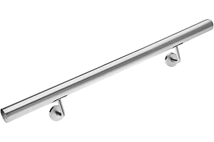 Monzana corrimano acciaio inox V2A ringhiera scale ingresso giardino 80cm passamano esterni interni fissaggio a parete