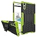Produktbild FoneExpert® Sony Xperia XZ Handy Tasche, Hülle Abdeckung Cover schutzhülle Tough Strong Rugged Shock Proof Heavy Duty Case für Sony Xperia XZ (Grün)
