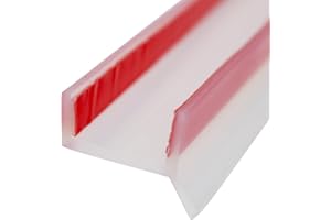 ACESOME ㅤ ACESOME Profilé de plinthe, pour cuisine, de 15, 16, 17 et 18 mm d'épaisseur, pour cuisine, haute élasticité, caoutchouc silicone transparent, profilé d'étanchéité, encastrable pour cuisine (3 m)