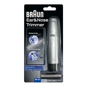 Braun Ear and Nose Hair Trimmer For Men, Precise and Safe Hair Removal, Fully Washable, EN10, Silver - Image 4