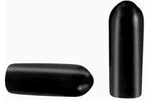 MACHSWON 100 protectores de rosca de rosca, diámetro interior de 3,5 mm de PVC de goma redonda de tubo de rosca de plástico negro