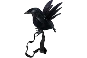 Realistisk kråka realistisk halloween svart fågel djur rekvisita med