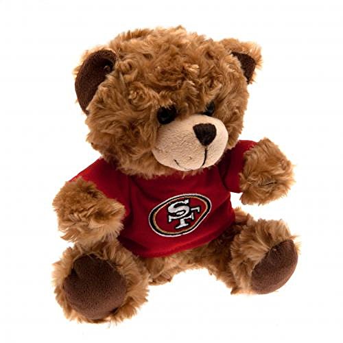 Ourse en peluche avec t-shirt officiel de football américain San Francisco 49ers