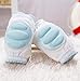 Set of 2 Cotton Mesh Baby Leg Warmers Knee Pads/Protect-Horizontal, Blue