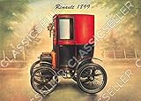30 x 42 cm (Din A3) RENAULT 1899 Voiturette Type B Oldtimer Smart Poster Plakat Bild