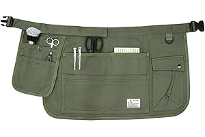 Nanxson Canvas Short Tool Apron Multi-purpose Pocket Storage Garden Apron for Women with Adjustable Buckle