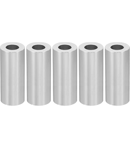 24 Entretoises En Acier M8 - Dimensions : Intérieur 8 Mm, Extérieur 10 Mm, Longueur 6 Mm - Pour Vis 5/16" Ou M8