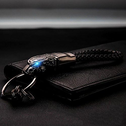 Keychain Zinc Alloy Panther High-end Practical Gift Car Key Ring ( Color : Black )