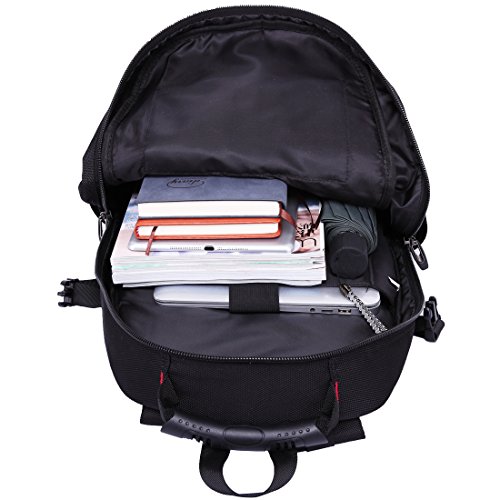 Sport Rucksack Wasserdichter Daypacks Laptoprucksäcke mit 17 Zoll Laptop-fach Backpack Schwarz für Herren Outdoor Reisen ,40l - 5