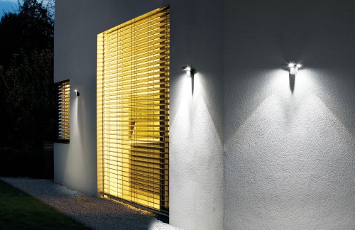 OSRAM LED-Spot /Noxlite / Außenlampe / Außenstrahler 60° schwenkbar und 70 ° kippbar / IP44 / anthrazit / kaltweiß – 6000K / duo - 4