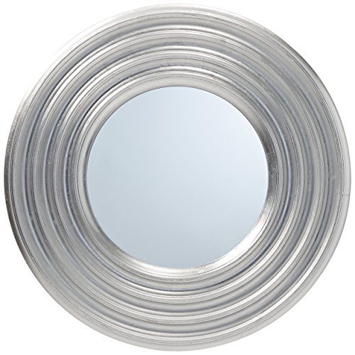 Walther SP015S Wohnraumspiegel mit Kunststoff-Leiste, 76 cm, silber