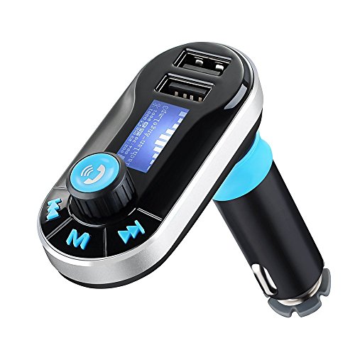 Book's Cover of Kit Voiture OMorc Transmetteur FM Bluetooth avec Lecteur MP3 Mains Libres  Double Port USB Recharge  Lecteur de Carte TF pour iPhone SE 6S 6 Plus 5S 5C 4S 4 HTC One Sony Xperia Nokia Blackberry Périphériques Audio 35mmArgent