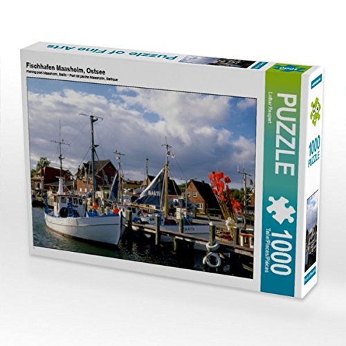 Preisvergleich Produktbild Fischhafen Maasholm, Ostsee 1000 Teile Puzzle quer (CALVENDO Orte)
