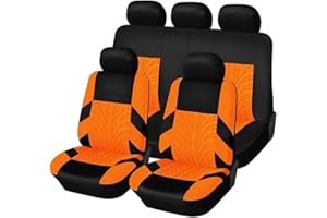 ZILOOK Voiture Ensembles De Housses Siège, pour Dacia Duster 2018-2023 Housse de Siege Voiture Lavable Protecteur de Coussin de Siège Accessoires,Orange