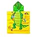 Produktbild Kinder Strandponcho Badeponcho "Crocodile" , Velours 100% Baumwolle 60 x 120 cm