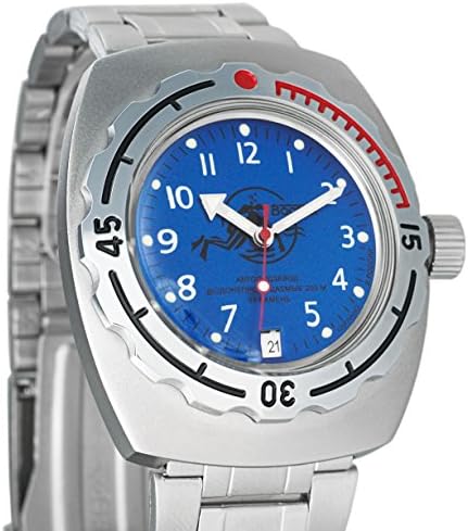 Vostok Amphibian Russian Military Diver 200WR Mechanical AUTO Self-Winding Wrist Watch 90379