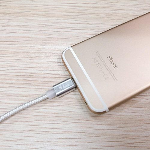 Wkae® 1M Metall geflochtenes 2-in-1-Blitz zum USB-Kabel 8-Pin + Micro-USB-Ladekabel / Daten-Synchronisierungs-Kabel f¨¹r iPhone SE / 5 / 5s / 5c / 6 / 6S Plus-Apple iPad Mini / IPAD AIR / iPod nano / iPod Touch / Android , Samsung S7 S6 S5 S4 S3 Hinweis4 Note3 und mehr, HTC, Motorola, Sprint, Nokia, LG, Sony, Blackberry und vieles mehr - 6