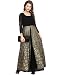 Ahalyaa Black Colored 3/4th Sleeve And Round Neck Georgette Kurti RS.899.00