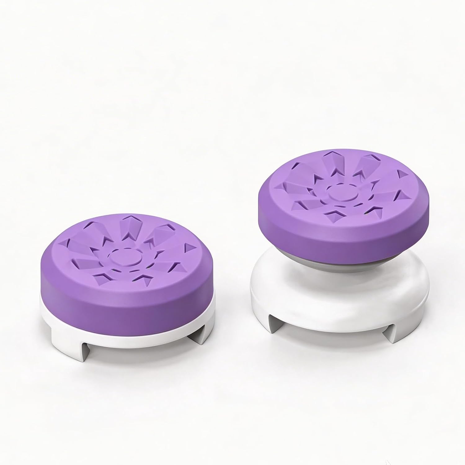 Purple Thumb Stick Grips for PS5 & PS4 Controllers, Anti-Slip Silicone Controller Thumb Grips, Joystick Grip Caps to Improve Accuracy & Reduce Fatigue, Gaming Analog Stick Covers (2PCS)