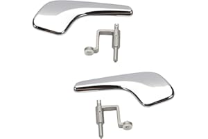 Konuooer 1 Paire Poignées de Porte Corsa D Intérieures Gauche et Droite pour Corsa D 2006-2014 Van 1.0 1.2 1.3 CDTi 1.4 1.6 Poignée Portières Intérieure 136045 13297814 136044 Bielle Chromée Incluse