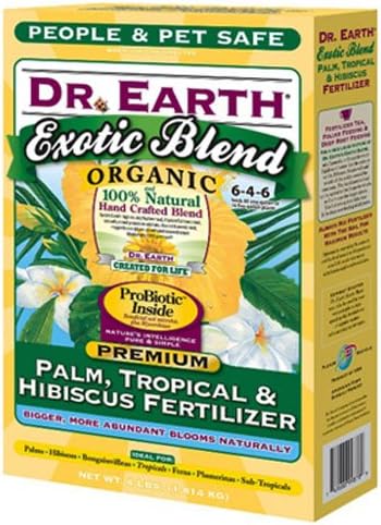 DR EARTH INC - Exotic Blend Tropical Organic Fertilizer, 6-4-6, 4-Lb. Box