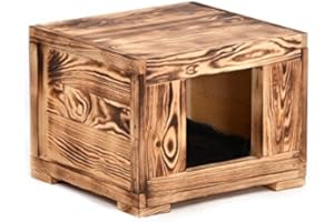 ANIMAL-DESIGN Lycce Wohnhöhle Woody Holz geflammt für Katzen und kleine Hunde