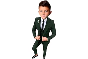 BOTONG Slim Fit Suit per ragazzi Tacca Risvolto Blazer Gilet Pantaloni Ragazzi Partito Vestito Ragazzi Vestito Formale Bambino Matrimonio Smoking