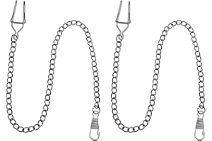 VGOL 2 Stück Taschenuhrkette mit Karabinerverschluss 14,4 Zoll Klassisches Antikes Taschenuhr Metall Kette für Weste Gürtel