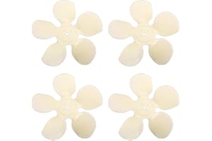 EXTRWORY 4 unidades de motor de congelador, aspas de ventilador de aluminio, aspas de ventilador de plástico, motor de refrigeración de condensador, aspas de ventilador, soporte para motor de