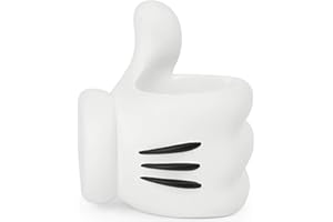 Jay Franco Gobelet Brosse à Dents et Maquillage Design Disney Mickey Mouse - Verre réutilisable Porte-Brosse à Dents - Pot à Crayons et pinceaux en résine - Blanc